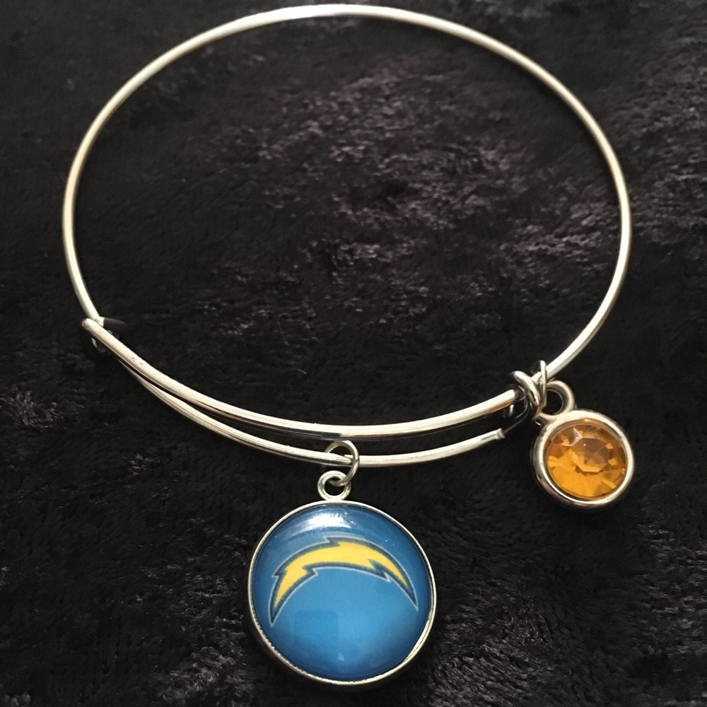 Los Angeles Chargers Adjustable Bangle Bracelets.